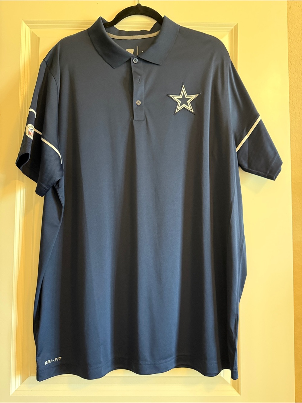Nike Men's Navy Dallas Cowboys Dri-Fit Polo with Star Logo